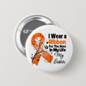 Zuster Hero in mijn leven leukemie Ronde Button 5,7 Cm (Voorkant /achterkant)