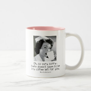 Zuster - Het spijt me... geen koffie voor jou. Tweekleurige Koffiemok