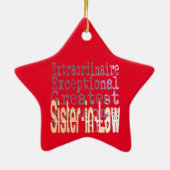 Zuster-in-law-extraordinaire Keramisch Ornament (Achterkant)