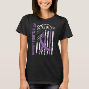 Zuster In Law Lupus Bewustzijn Vlag Producten Stof T-shirt