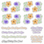 Zuster Inlaw en vrienden Verjaardagswensen Sticker (Voorkant)