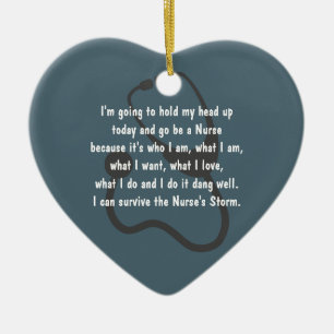 Zuster Inspirerend kerstcadeau voor hart Keramisch Ornament