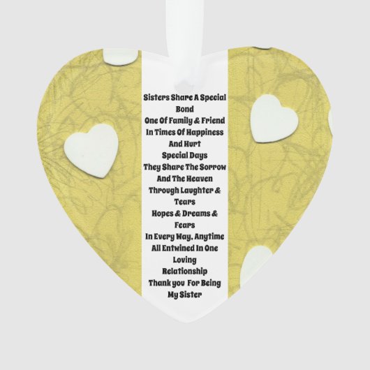 Zuster Inspirerend Ornament (voorkant)