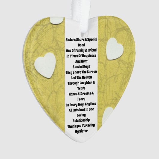 Zuster Inspirerend Ornament (voorkant)