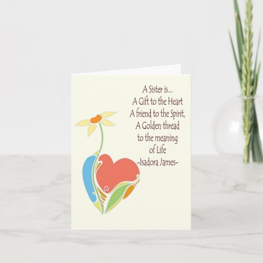 zuster kaart (Voorkant)