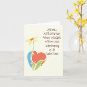 zuster kaart (Gele Bloem)