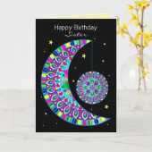 Zuster Kaleidoscoop Abstract ontwerp Kaart (Gele Bloem)