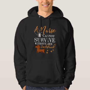 Zuster kan niet overleven zonder haar Dachshund ma Hoodie