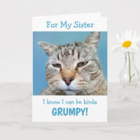 Zuster Kanker Moody Cat Gevouwen Wenskaart