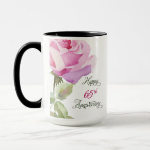 Zuster Katholieke Roze Roos 65-jarig jubileum Mok