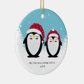 Zuster kerstfamilie pinguïns Decoratie (Rechts)