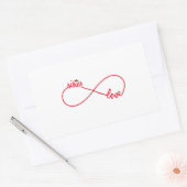 Zuster liefde, oneindig teken rechthoekige sticker (Envelop)