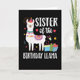 Zuster Llama Matching Llama Birthday Party Outfit Kaart