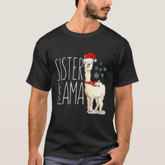 Zuster Llama met kerst in overeenstemming met trib T-shirt