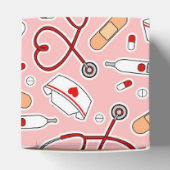 Zuster Love Print Pink Background Bedankdoosjes (Bovenkant)