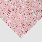 Zuster Love Print Pink Background Tissuepapier (Detail)