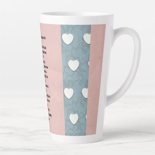 Zuster Marshmallow Hearts Latte Mok (Rechts)