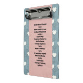 Zuster Marshmallow Hearts Mini Klembord (Angled2)