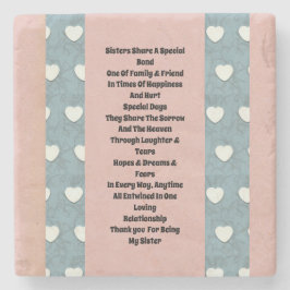 Zuster Marshmallow Hearts Stenen Onderzetter