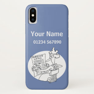 Zuster - Medical Theme Cartoon iPhone X Hoesje