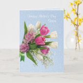 Zuster, Moederdag kaart met lentebloemen. (Gele Bloem)