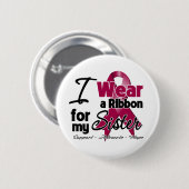 Zuster - Multiple Myeloma Ribbon Ronde Button 5,7 Cm (Voorkant /achterkant)