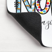 Zuster One Amazing Superheld Modern Typografie Muismat (Hoek)