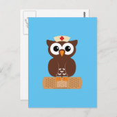 Zuster Owl (m/bandaid) Briefkaart (Voorkant / Achterkant)