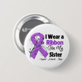 Zuster - Pancreaskankerlint Ronde Button 5,7 Cm (Voorkant /achterkant)