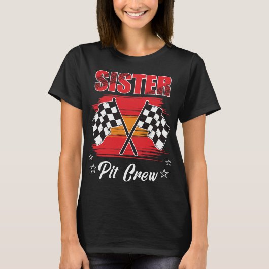 Zuster Pit Crew Car Racing Shirt (Voorkant)