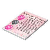 Zuster Poem - 18th Birthday Design Notitieblok (Gedraaid)