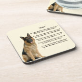 Zuster Poem - German Shepherd Dog Onderzetter (Linkerzijde)