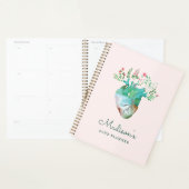 Zuster RN Medisch professioneel Floral Heart Aange Planner (Display)
