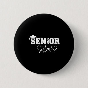 Zuster senior 2026 trotse zuster van eindexamenkla ronde button 5,7 cm