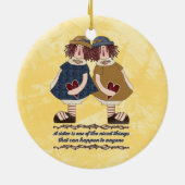 Zuster Sentiment Ornament (Achterkant)