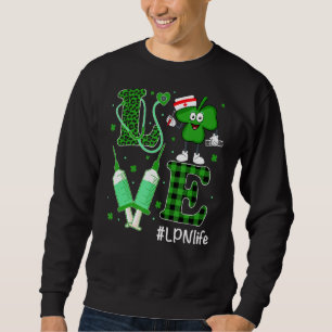 Zuster St Patrick S Day Irish Nurse Shamrock Love  Trui