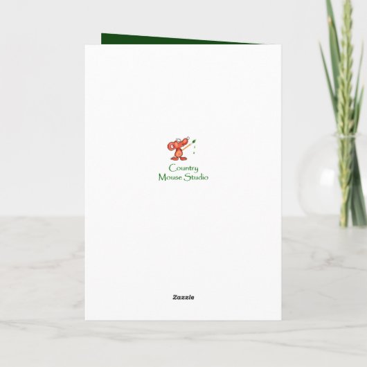 Zuster St. Patrick's Day Shamrock Otter Animal Kaart (Achterkant)