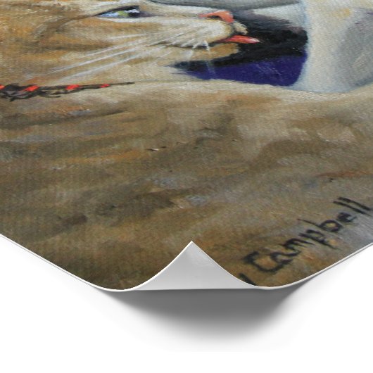 "Zuster Stuff" kat zusters doen hun nagels Poster (Hoek)