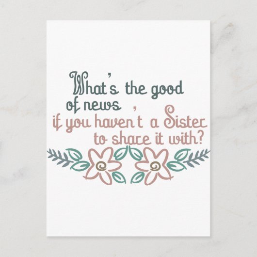 Zuster to Share Briefkaart (Voorkant)