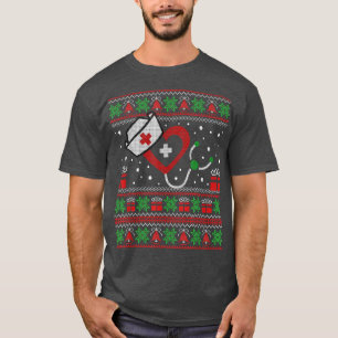 Zuster Ugly KerstSweater voor vrouwen Funny Nursi T-shirt