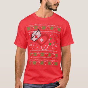 Zuster Ugly KerstSweater voor vrouwen Funny Nursi T-shirt