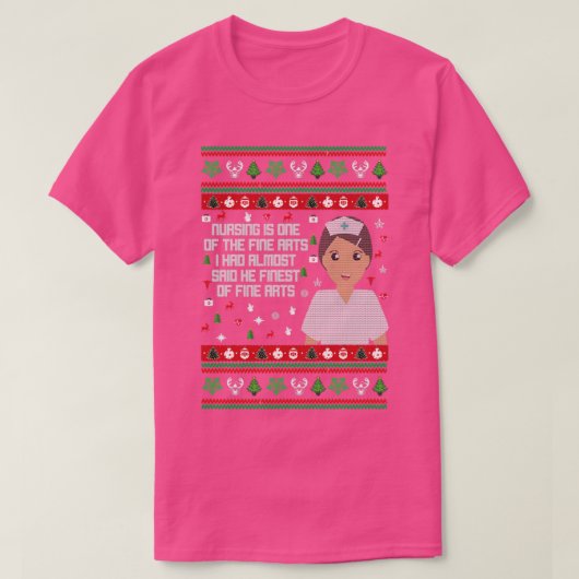 Zuster Ugly met kerst Sweater T-shirt (Design voorkant)