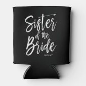 Zuster van de Bride | Aangepaste bruiloft in Scrip Blikjeskoeler (Voorkant)