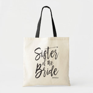 Zuster van de Bride Aangepaste bruiloft in Scrip Tote Bag