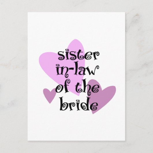 Zuster van de Bride Briefkaart (Voorkant)