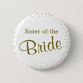Zuster van de Bride-Confetti Ronde Button 5,7 Cm