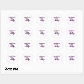 Zuster van de Bride Ronde Sticker (Vel)