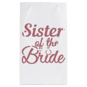 Zuster van de bruidduwhuwelijk klein cadeauzakje (Achterkant)