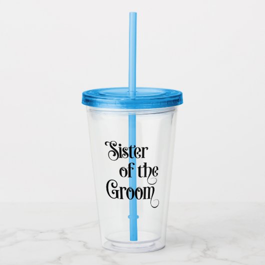 Zuster van de Bruidegom Acryl Drinkbeker (Voorkant)
