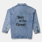 Zuster van de Bruidegom Denim Jacket (Achterkant)